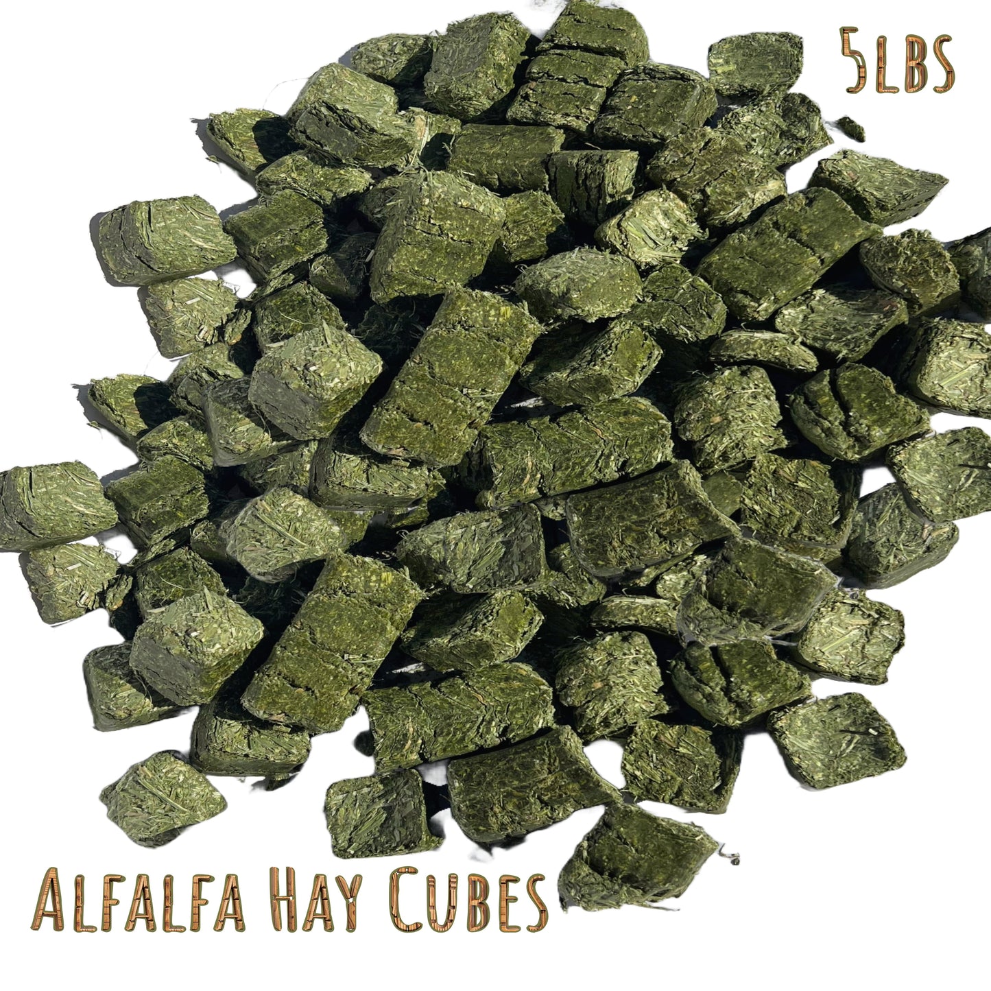 Alfalfa Hay Cubes Premium Alfalfa Cubes for Hamster, Rabbit, Guinea Pig 5 lb