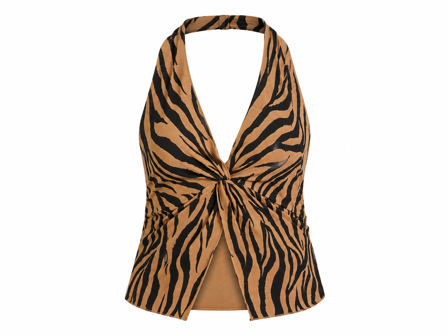 Tiger Stripe Wild Side Halter Top