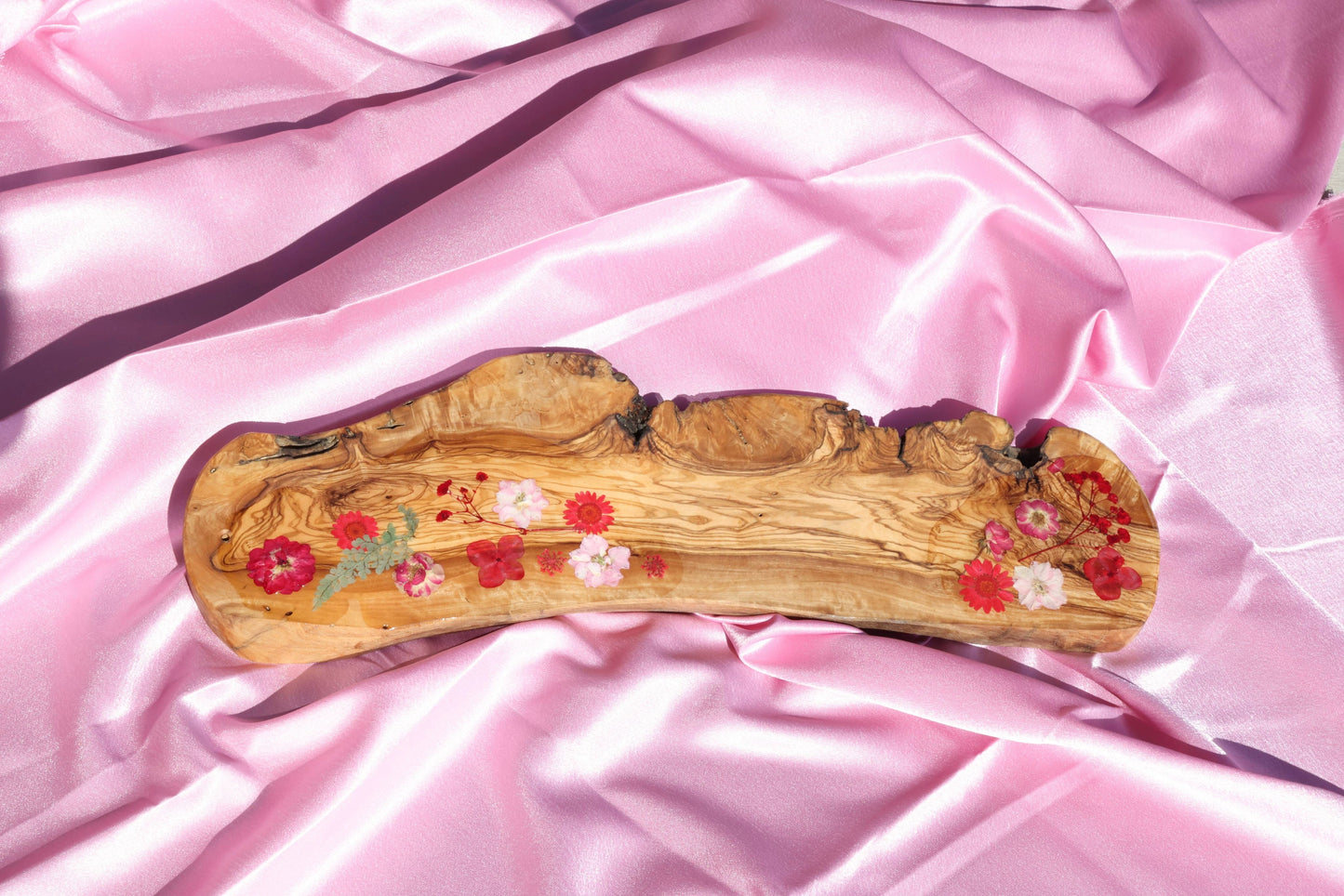 Irregular Flower Charcuterie Board | Floral Resin Board | Serving Tray | Cheese Board | Wild Flower