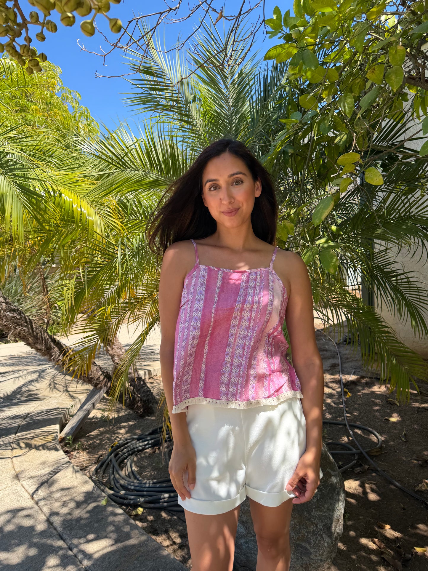Pink & Purple Multi Tone Boho Top