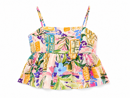 Pastel Garden Babydoll Cami Top