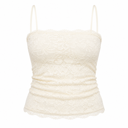 Plus Size Ivory Wishes Lace Top